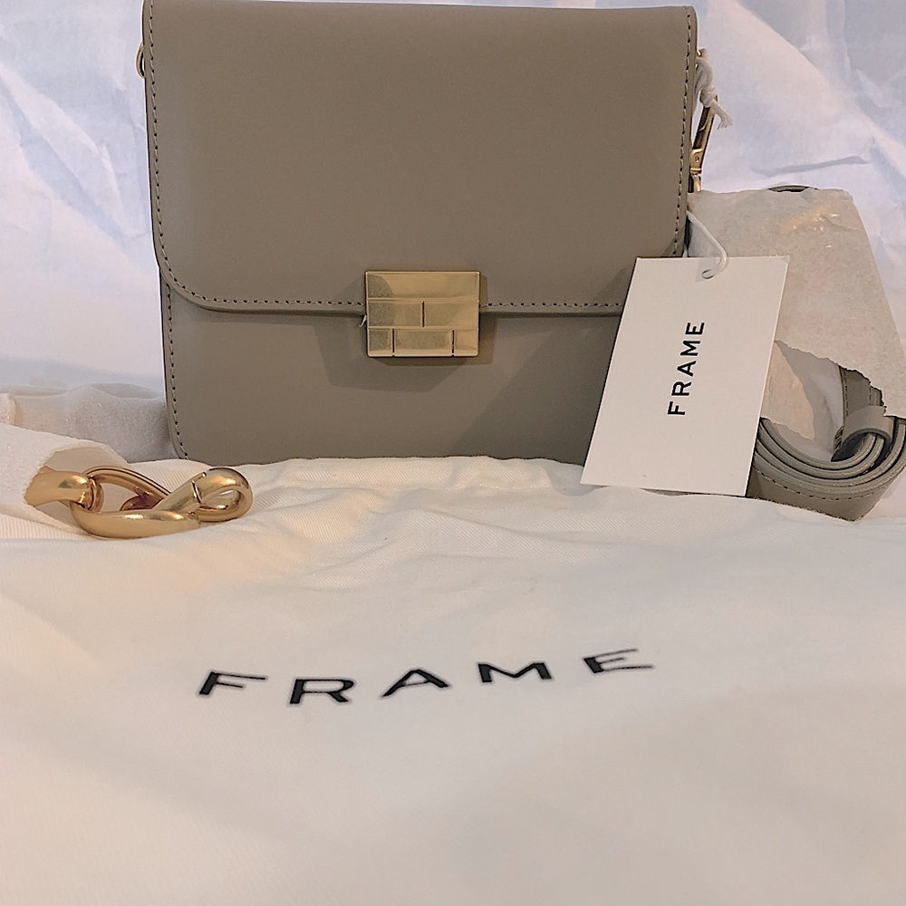 FRAME Le signature mini crossbody bag made from smooth leather